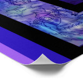 eenhoornpaarden - pony equine pegasus - schelpdier poster (Hoek)