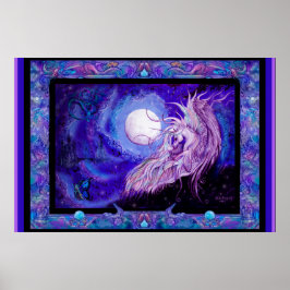 eenhoornpaarden - pony equine pegasus - schelpdier poster