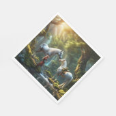 eenhoornpapier servet (Hoek)