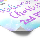 Eenhoornparty Welkom Bord Decoraties (Hoek)