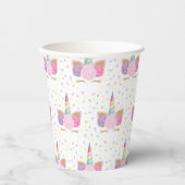 eenhoornpatroon Papieren beker (Voorkant)