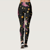 Eenhoornprinses: Waterverf sprookje Leggings (Achterkant)