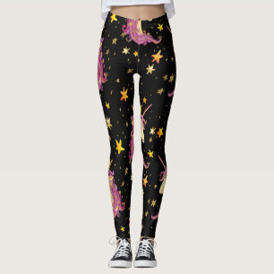 Eenhoornprinses: Waterverf sprookje Leggings