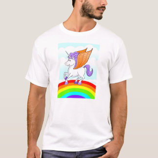 eenhoornregenboog t-shirt