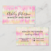 Eenhoornregenboogschoorsteenmake-up voor de steenk visitekaartje (Voorkant / Achterkant)