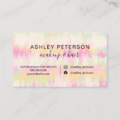 Eenhoornregenboogschoorsteenmake-up voor de steenk visitekaartje (Achterkant)