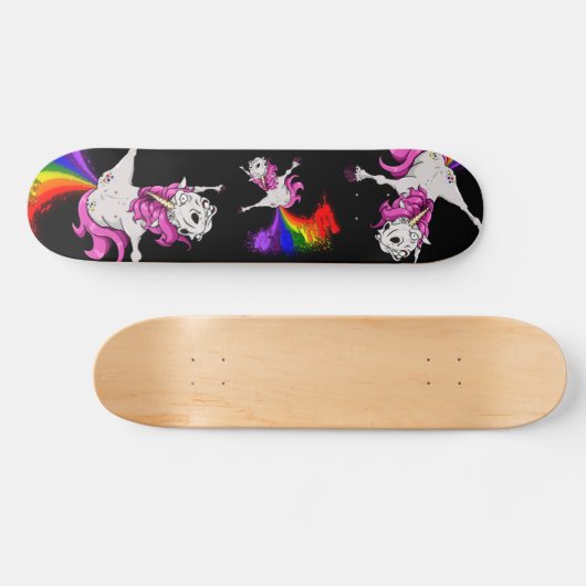 eenhoornregenboogvanger persoonlijk skateboard (Horizontaal)