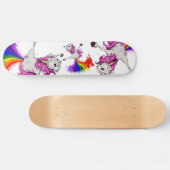 eenhoornregenboogvanger persoonlijk skateboard (Horizontaal)