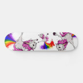 eenhoornregenboogvanger persoonlijk skateboard (Horizontaal)