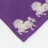 Eenhoorns Baby Keepsake (Kleuren wijzigen) Fleece Deken (Hoek)