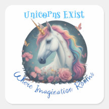 Eenhoorns bestaan Sticker