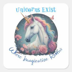 Eenhoorns bestaan Sticker