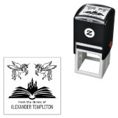 Eenhoorns Boek Kasteel “Uit de bibliotheek van” Na Zelfinktende Stempel (In situ)