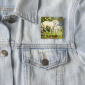 eenhoorns Button pin (In situ)