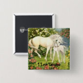 eenhoorns Button pin (Voorkant /achterkant)