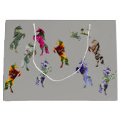 Eenhoorns Custom Gift Bag - Groot, glanzend Large Cadeautasje (Voorkant)