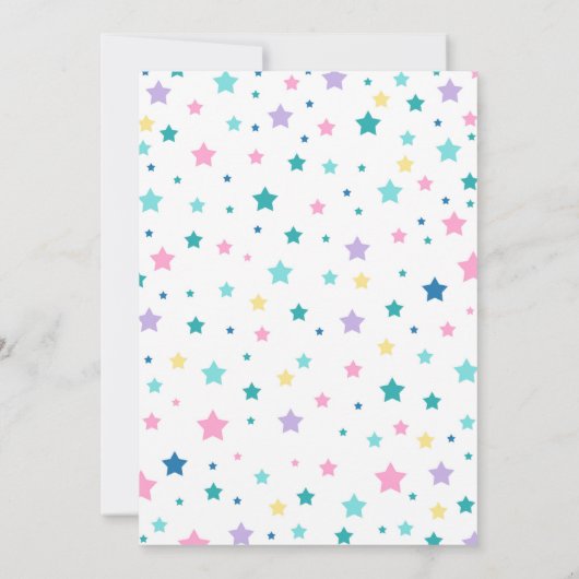 Eenhoorns en draken verjaardagsuitnodiging magisch kaart (Achterkant)