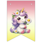 Eenhoorns en madeliefjes, "Gelukkige Verjaardag" Vlaggetjes (Eerste vlag)