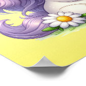 Eenhoorns en madeliefjes, kinderverjaardagsfeestje poster (Hoek)