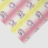 Eenhoorns en madeliefjes, kinderverjaardagsfeestje tissuepapier (Detail)