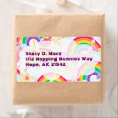 Eenhoorns en Rainbows Label (Insitu)