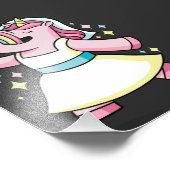 eenhoorns en regenbogen foto afdruk (Hoek)