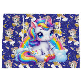 Eenhoorns en Regenbogen Groot Cadeauzakje (Voorkant)