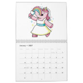 eenhoorns en regenbogen  kalender (Jan 2027)