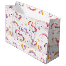 Eenhoorns en Regenboog Aquarel Meisjes Verjaardag
