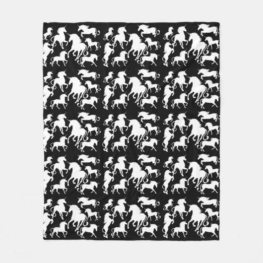 eenhoorns fleece deken (Voorkant)