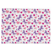 Eenhoorns & Harten Patroon Groot Cadeauzakje (Achterkant)