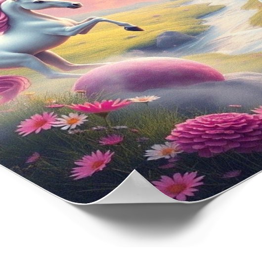 Eenhoorns Houd of ontwerp je eigen Poster (Hoek)