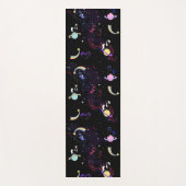 Eenhoorns in Space Yoga Mat (Voorkant)