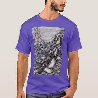 Eenhoorns in zee vrienden t-shirt