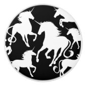 eenhoorns keramische knop (Voorkant)