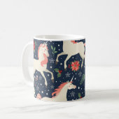 Eenhoorns Kerst: Middeleeuwen Print Koffiemok (Voorkant links)
