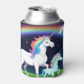 Eenhoorns met magie blikjeskoeler (Blikje Voorkant)