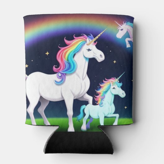 Eenhoorns met magie blikjeskoeler (Achterkant)