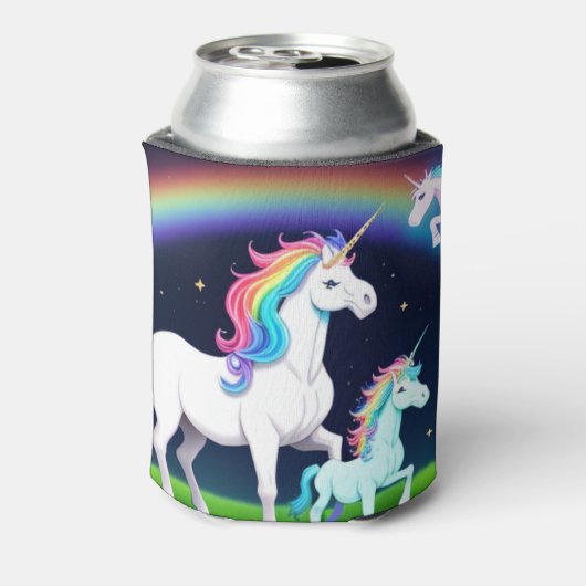 Eenhoorns met magie blikjeskoeler (Blikje Achterkant)