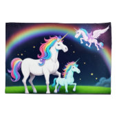 Eenhoorns met magie kussensloop (Achterkant)