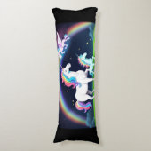 Eenhoorns met magie lichaamskussen (Voorkant Verticaal)