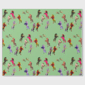 eenhoorns patroon cadeaupapier (Vlak)