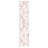 Eenhoorns, Regenbogen, Bloemen, Tafelloper (Voorkant)