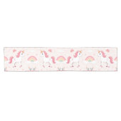 Eenhoorns, Regenbogen, Bloemen, Tafelloper (Horizontaal)