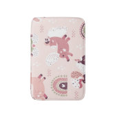 Eenhoorns regenbogen: pastel magische achtergrond. badmat (Voorkant Verticaal)