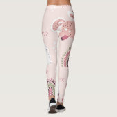 Eenhoorns regenbogen: pastel magische achtergrond. leggings (Achterkant)