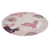 Eenhoorns regenbogen: pastel magische achtergrond. snijplank (Hoek)