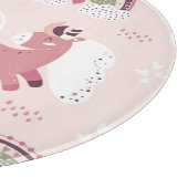 Eenhoorns regenbogen: pastel magische achtergrond. snijplank (Hoek)