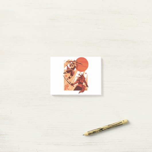 Eenhoorns Strijders Post-it® Notes (Op bureau)