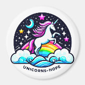 Eenhoorns van hoop magneet (Voorkant)